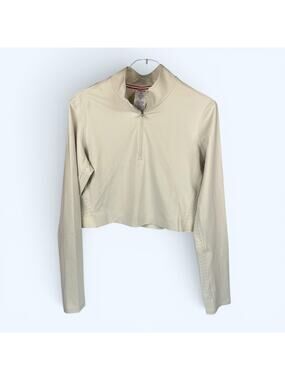 Wilson Riverside Cropped Long-Sleeve Half Zip Jacket Top Women's XL NWT